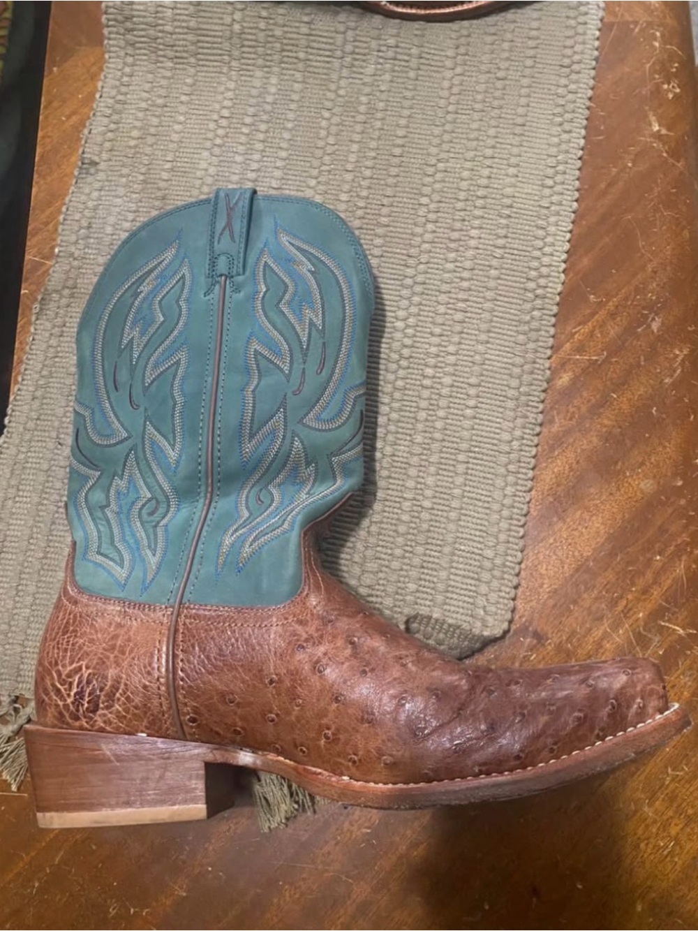 Mens ostrich twisted x cowboy boots